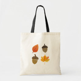Herbstlaub und Akkorne Tragetasche