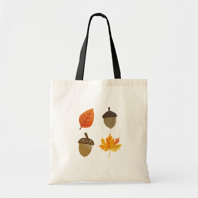 Herbstlaub und Akkorne Tragetasche (Vorne)