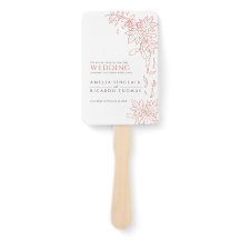 Herbstlaub und Beeren-Linie-Kunst Hochzeitsprogram