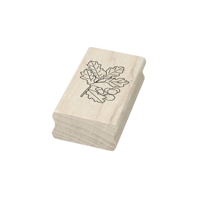 Herbstlaub und Kunstgalerie Briefmarke Gummistempel (Stempel)
