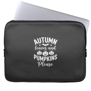 Herbstlaub und Kürbisse bitte_1 Laptopschutzhülle