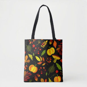 Herbstlaub und Pumpkins Elegant Tasche