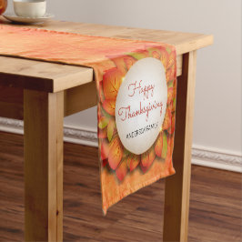 Herbstlaub und Türkei Kurzer Tischläufer