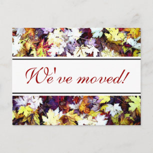 Herbstlaub verschieben Postkarten   Herbstszene