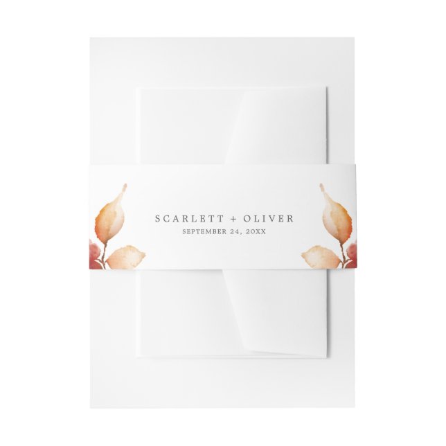 Herbstlaub | White Weditation Bly Band (Vorderseite Beispiel)