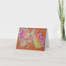 Herbstlaube-Faltkarte