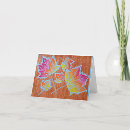 Herbstlaube-Faltkarte Dankeskarte