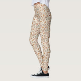 Herbstlaube gemütlich gemustert leggings