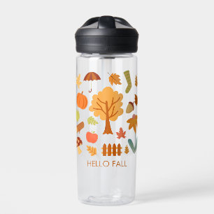 Herbstlaube genießen die farbenfrohe Jahreszeit Trinkflasche
