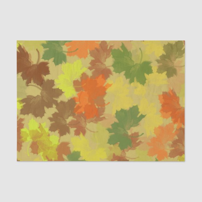 Herbstlaube - Goldener Hintergrund Seidenpapier (Vorderseite)
