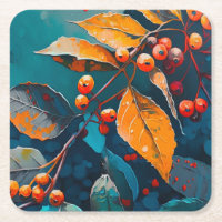 Herbstlaube Öl lackiert. Natur Herbstblätterung