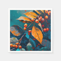 Herbstlaube Öl lackiert. Natur Herbstblätterung