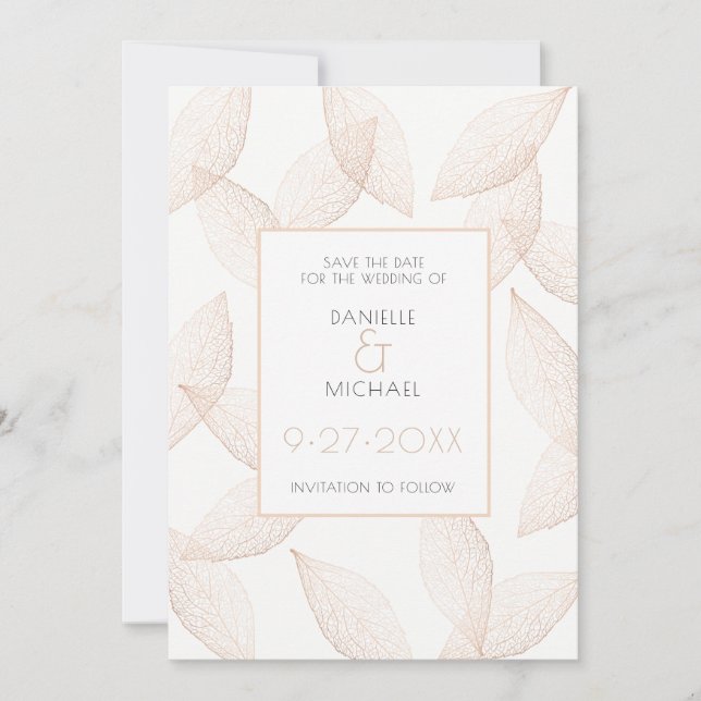 Herbstlaube Save the Date (Vorderseite)