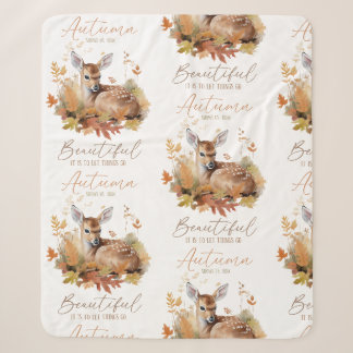 Herbstlaube und Blume Sherpadecke