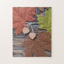 Herbstlaube und Herz