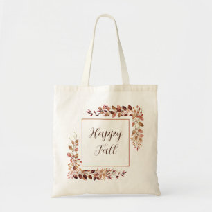 Herbstlaubrahmen mit anpassbarem Text  Tragetasche