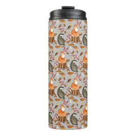 Herbstlaubs Badger & Fox Thermosbecher