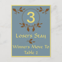 Herbstlaubs Bunco Table Card #3