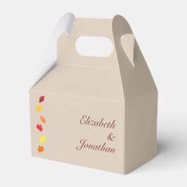 Herbstlaubs Hochzeit Geschenkschachtel