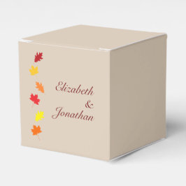 Herbstlaubs Hochzeit Geschenkschachtel