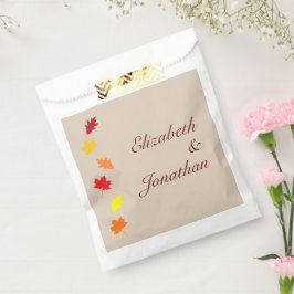 Herbstlaubs Hochzeit Geschenktütchen