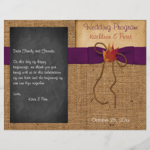 Herbstlaubs IMITATE Burlap Chalkboard Hochzeitspro