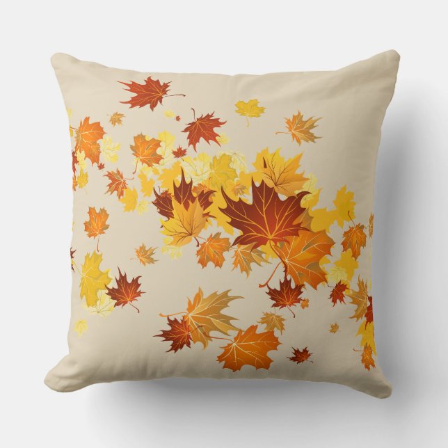 Herbstlaubs Pillow Kissen (Vorderseite)