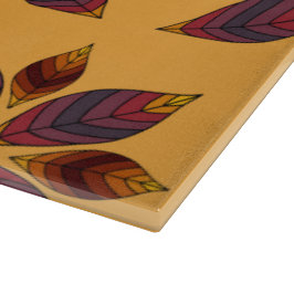 Herbstlaubs Rosette Schneidebrett