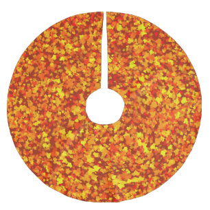 Herbstlaubs Tree Rock Polyester Weihnachtsbaumdecke