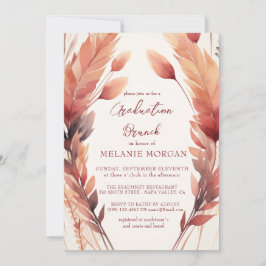 Herbstlaubs und Feathers Brautparty Einladung