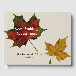 Herbstlaubs Wedding Guest Book Gästebuch