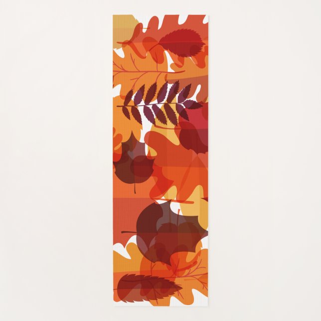 Herbstlaubs Yoga Mat Yogamatte (Vorderseite)