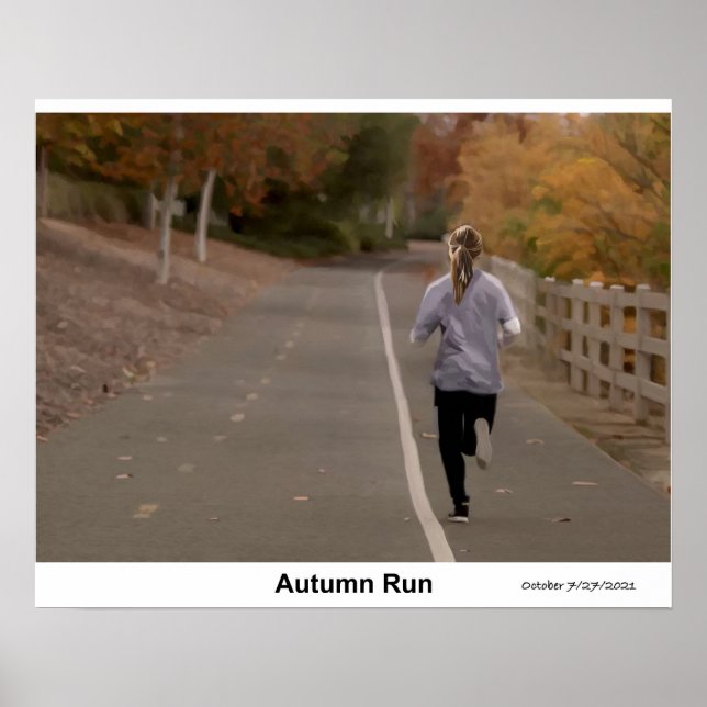 Herbstlauf Poster (Vorne)