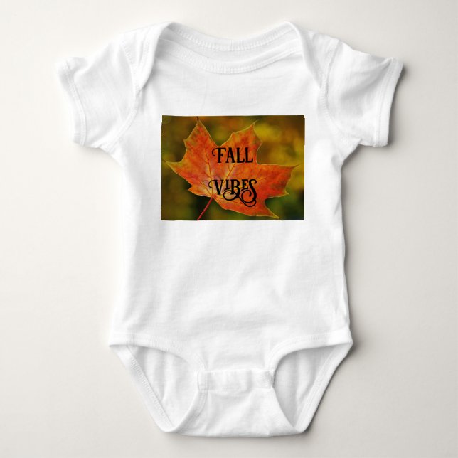Herbstleaf Fall Vibes Baby Bodysuit Strampler (Vorderseite)