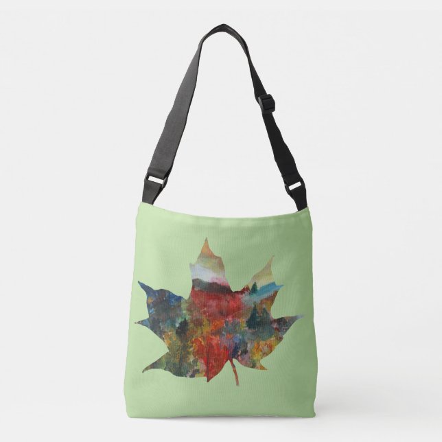 Herbstleaf, Foliage-Tasche Tragetaschen Mit Langen Trägern (Vorderseite)