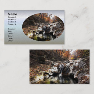 Herbstleaf Folien und Wasserfall Visitenkarte