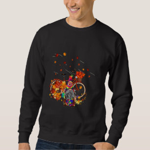 Herbstleaf Gnome Bicycle Herbstlaube Sweatshirt