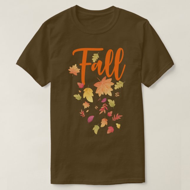 Herbstleaf Herbstsaison Leaf Liebe Herbst T-Shirt (Design vorne)