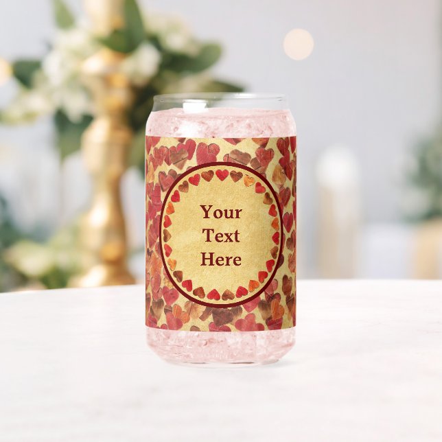 Herbstleaf hört auf altes Papier Dosenglas (Insitu (Hochzeit))