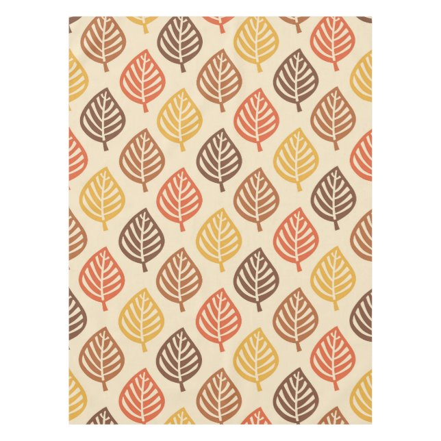 Herbstleaf Muster in Herbstfarben Tischdecke (Vorderseite)