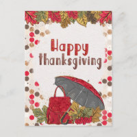 Herbstleaf Polka Dot Happy Thanksgiving