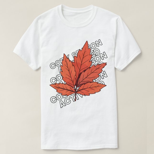 Herbstleaf T - Shirt - Fall ästhetisches Unisex T- (Design vorne)