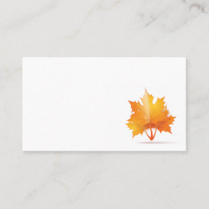 Herbstleaf   Thema Erntedank Platzkarte
