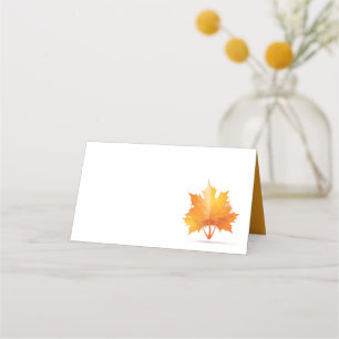 Herbstleaf   Thema Erntedank Platzkarte