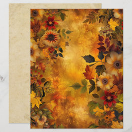 Herbstleaves 8,5 x 11 Scrapbook Paper