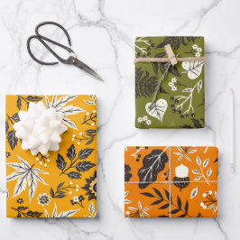 Herbstleaves, Berries & Acorns Geschenkpapier Set