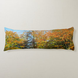 Herbstleaves & Blauer Himmel - Personalisiert Seitenschläferkissen