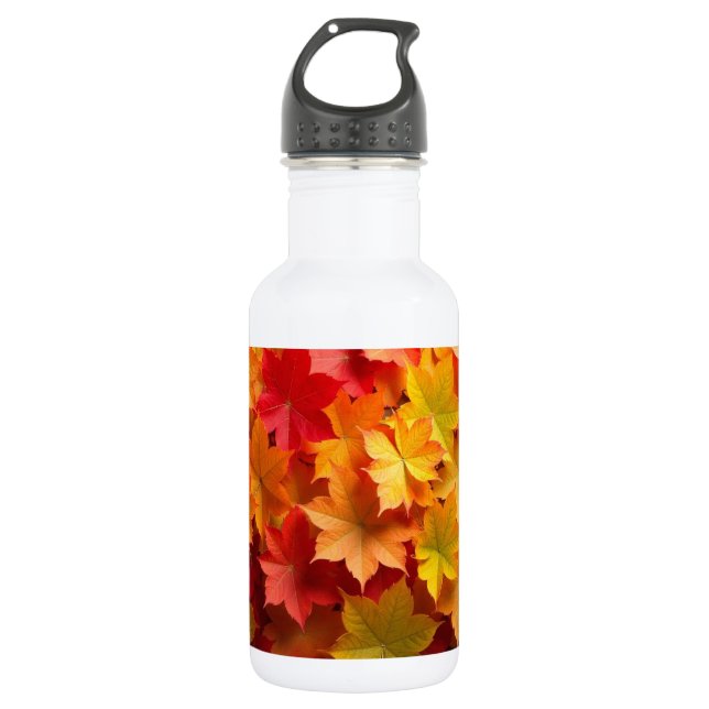 Herbstleaves Edelstahlflasche (Vorderseite)