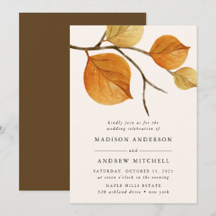 Herbstleaves   Einladung zur Hochzeit von Zweigste