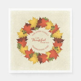 Herbstleaves Erntedank Wreath Serviette